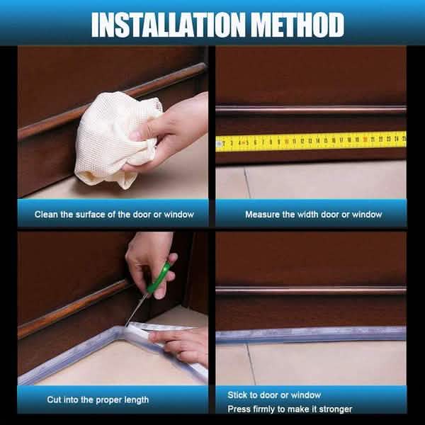 4-Pack: Soundproof and Dustproof Sealing Strip DailySale