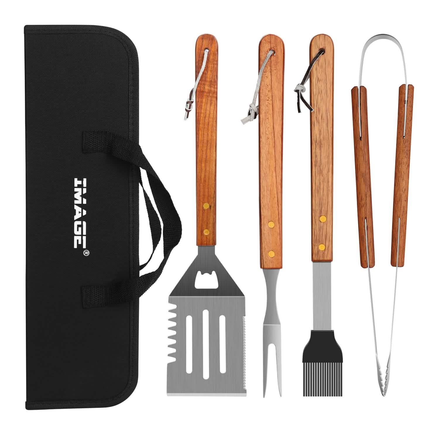 4-Pack: Stainless Steel BBQ Grill Tool Set DailySale