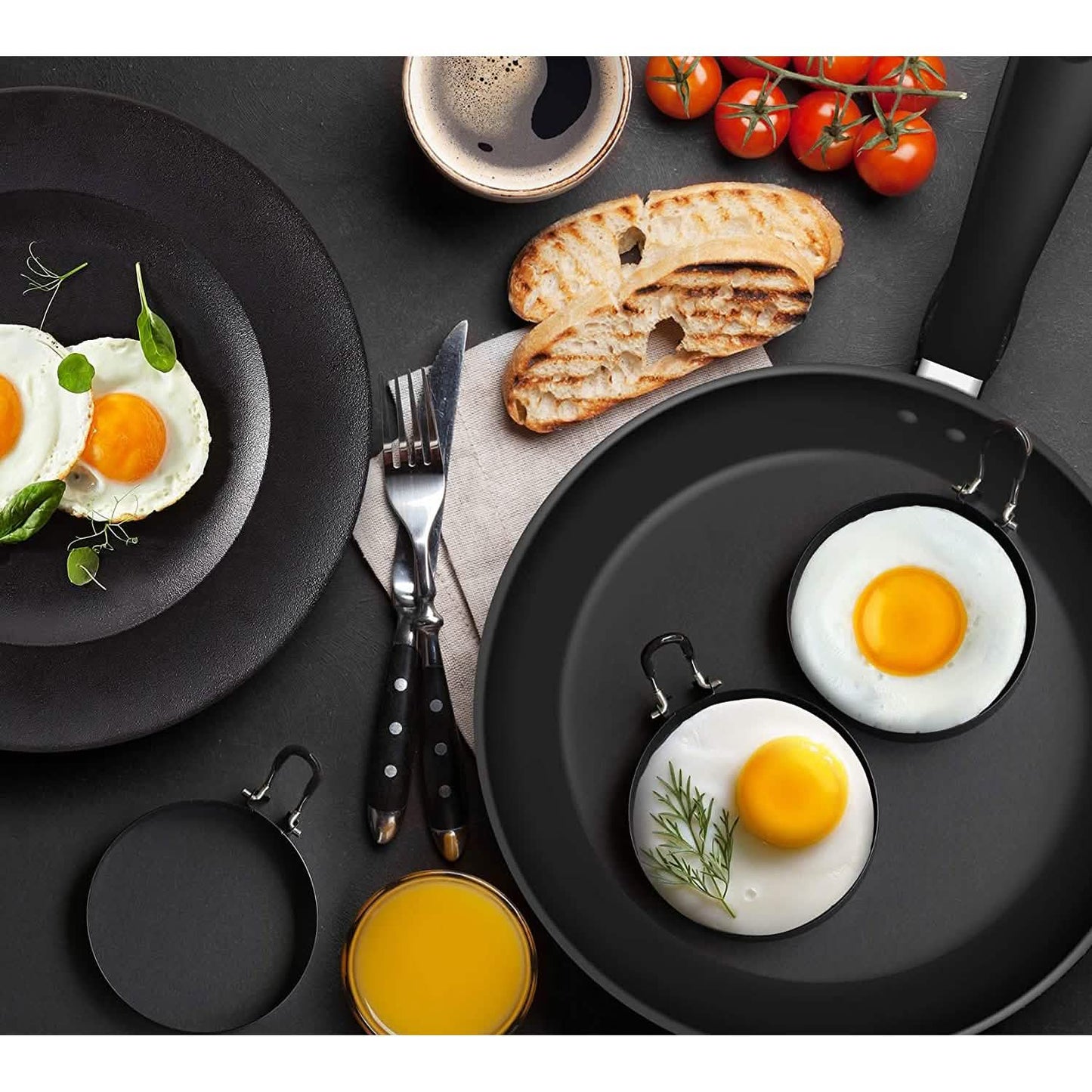 4-Pack: Stainless Steel Egg Cooking Ring DailySale