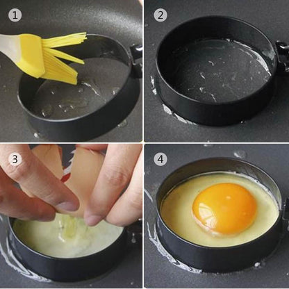 4-Pack: Stainless Steel Egg Non-Stick Omelet Ring DailySale