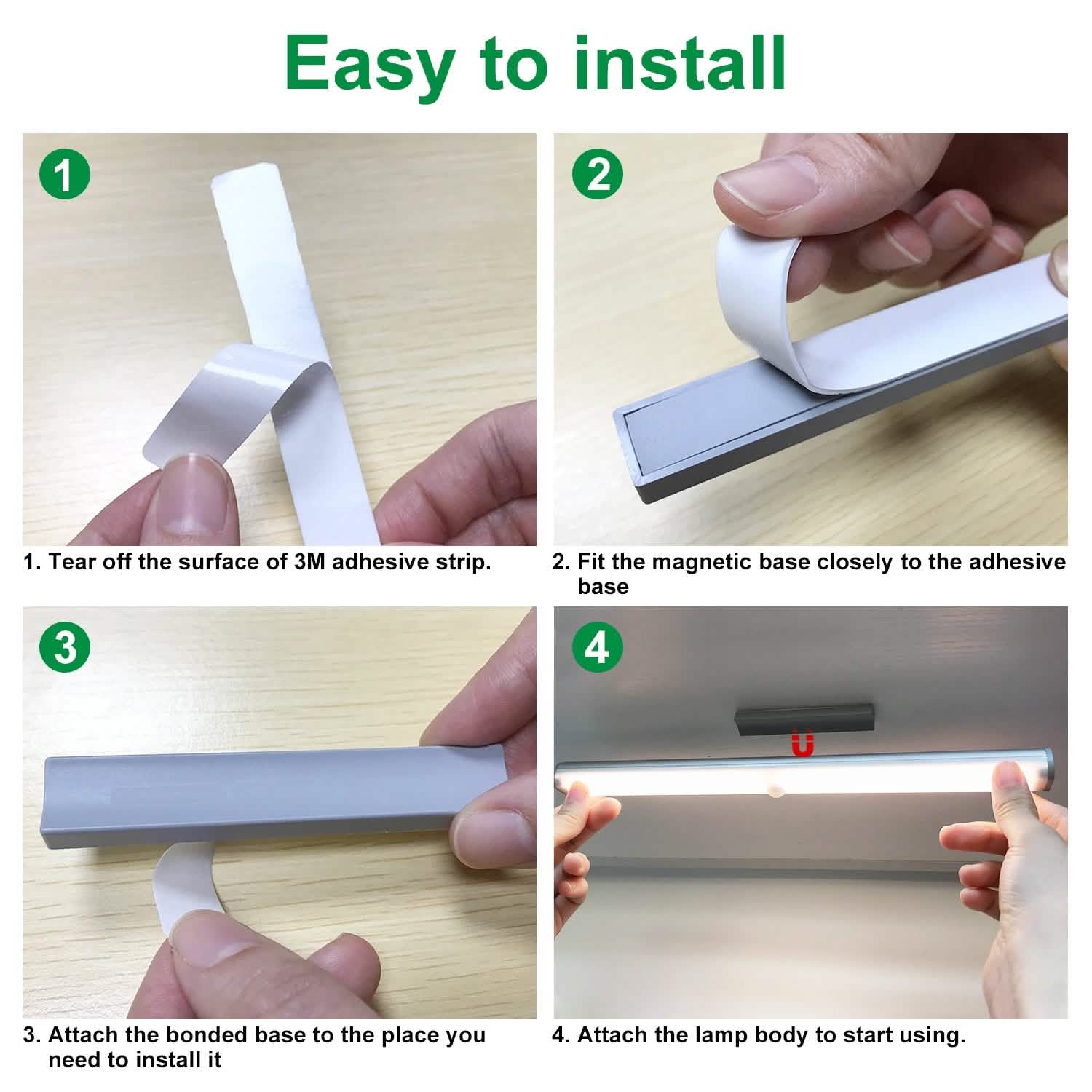 4-Pack: Stick Anywhere LED Motion Sensor Light DailySale
