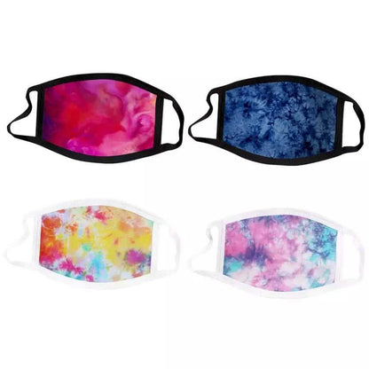 4-Pack: Tie Dye Fabric Non-Medical Face Masks DailySale
