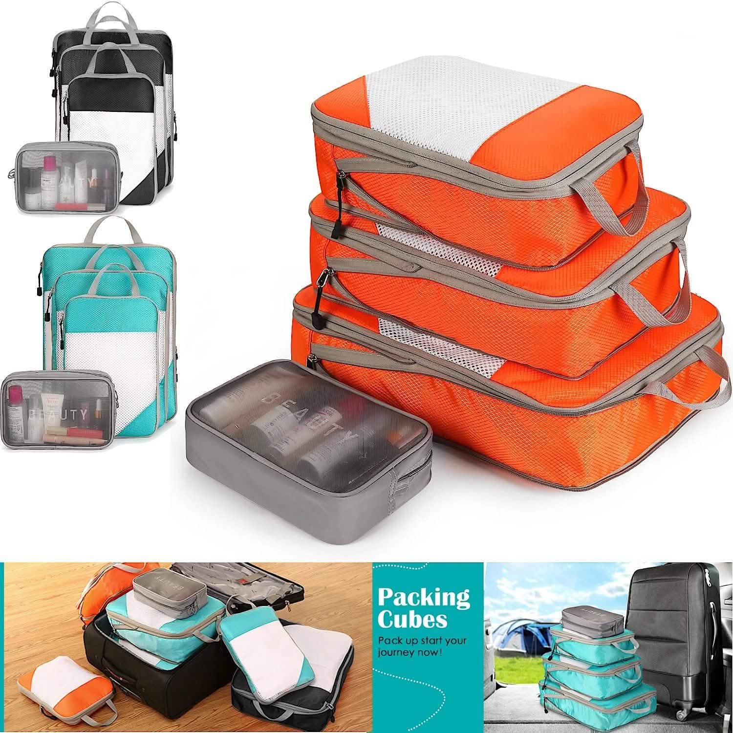 4-Pack: Travel Suitcase Storage Bag Set DailySale