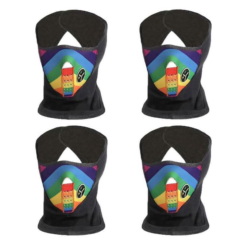 4-Pack: Unisex Rainbow Winter Ski Mask DailySale