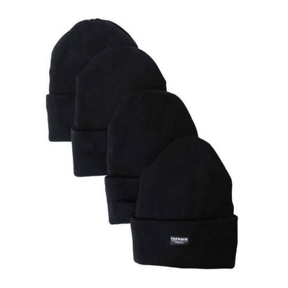 4-Pack: Unisex Sherpa-Lined Winter Beanie Hat DailySale
