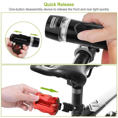 4-Pack: Universal Front Rear Bike Light Set DailySale