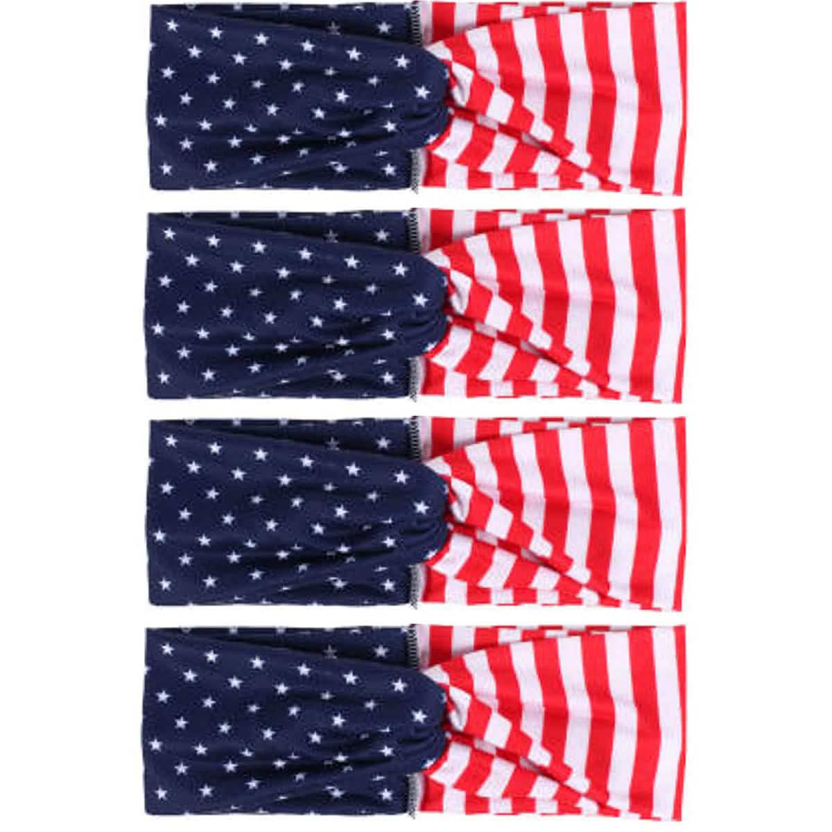 4-Pack: USA American Flag Headbands DailySale