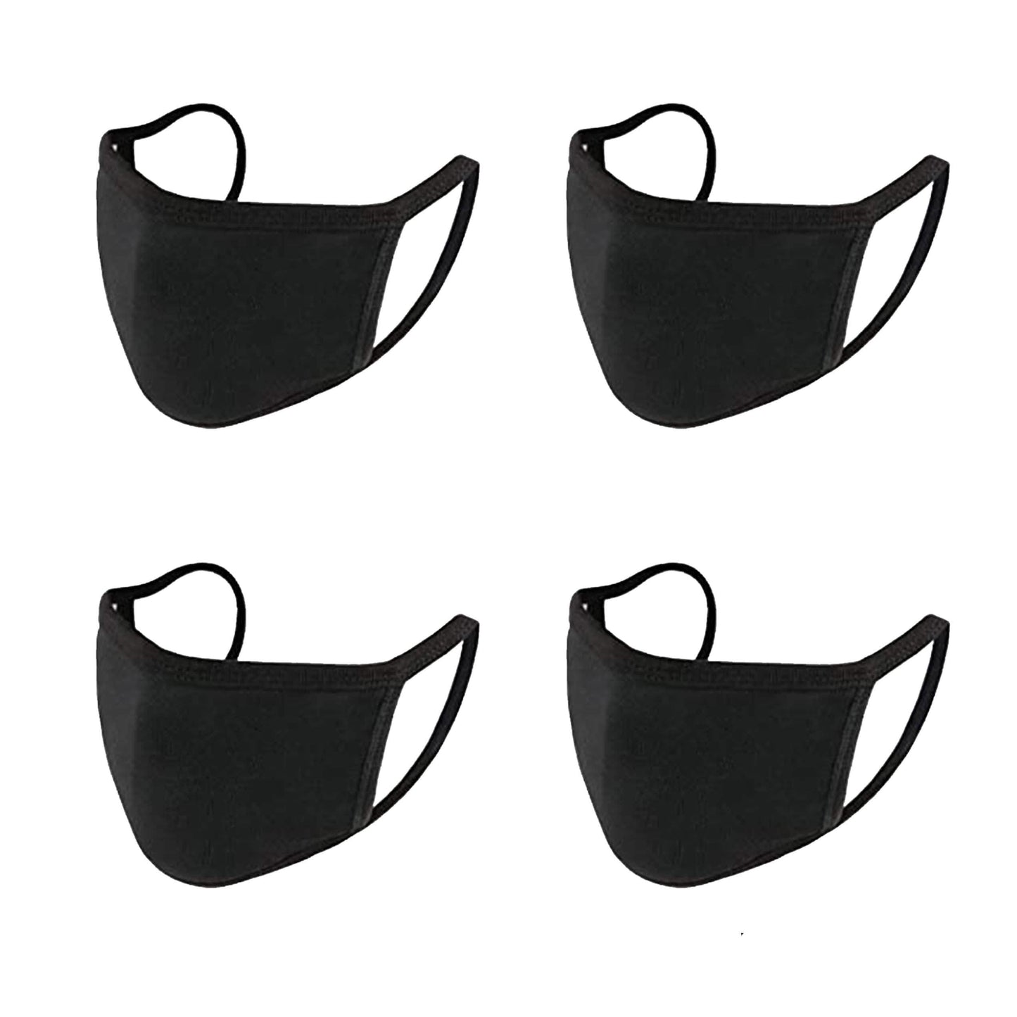 4-Pack: Washable & Reusable 2-Ply Cotton Fabric Reversible Face Mask DailySale
