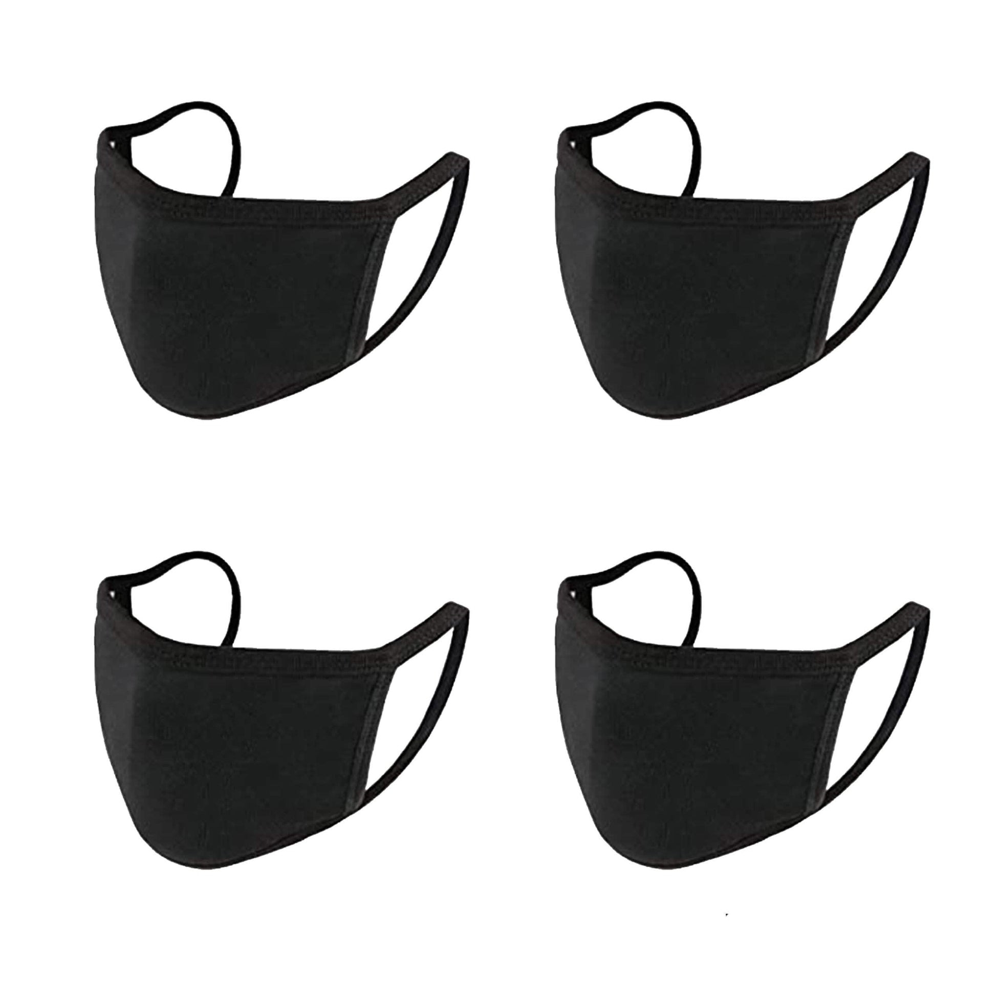 4-Pack: Washable & Reusable 2-Ply Cotton Fabric Reversible Face Mask DailySale