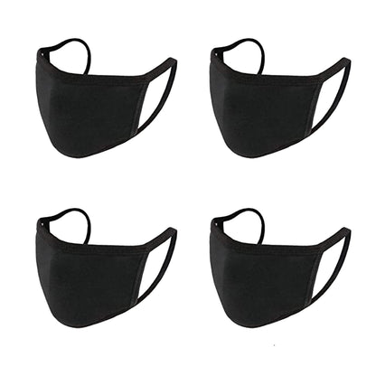 4-Pack: Washable & Reusable 2-Ply Cotton Fabric Reversible Face Mask DailySale