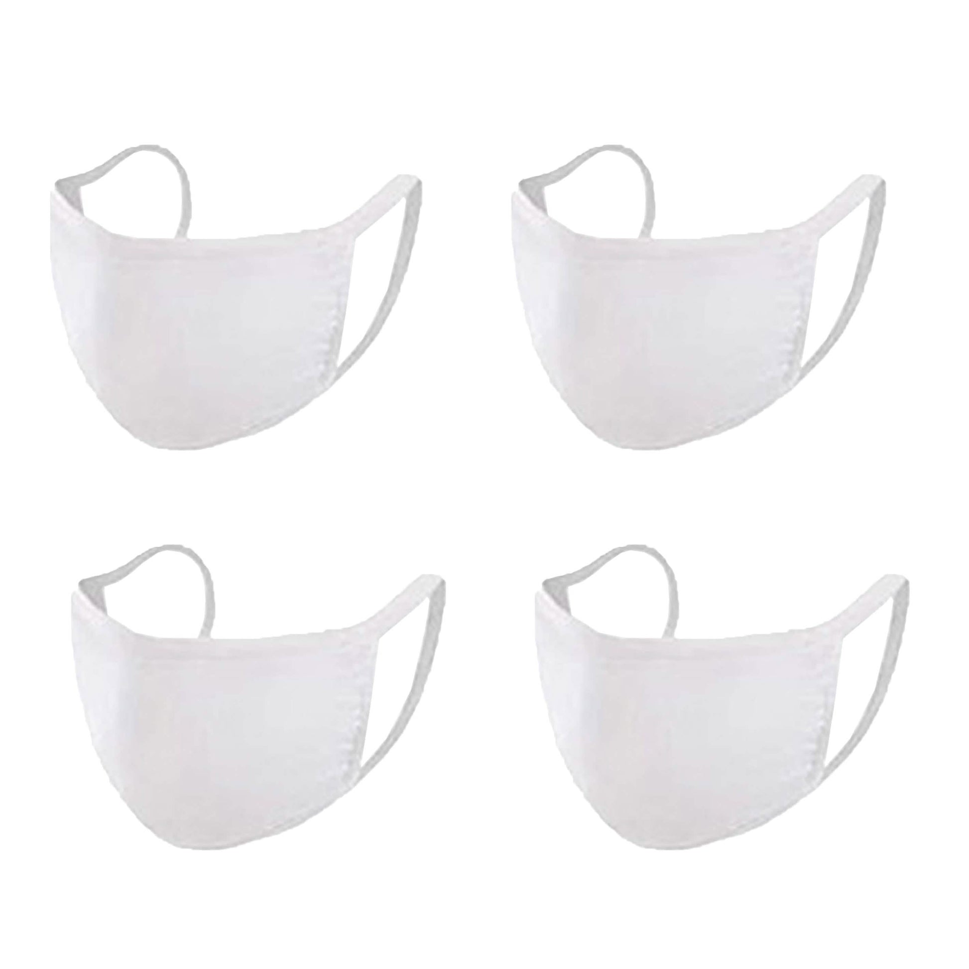 4-Pack: Washable & Reusable 2-Ply Cotton Fabric Reversible Face Mask DailySale