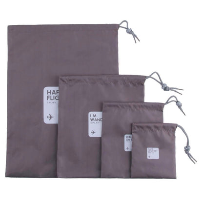 4-Pack: Waterproof Drawstring Bag Set DailySale
