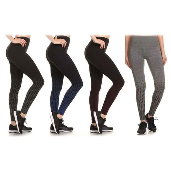 4-Pack: Women's Active Fleece Lined Performance Leggings DailySale