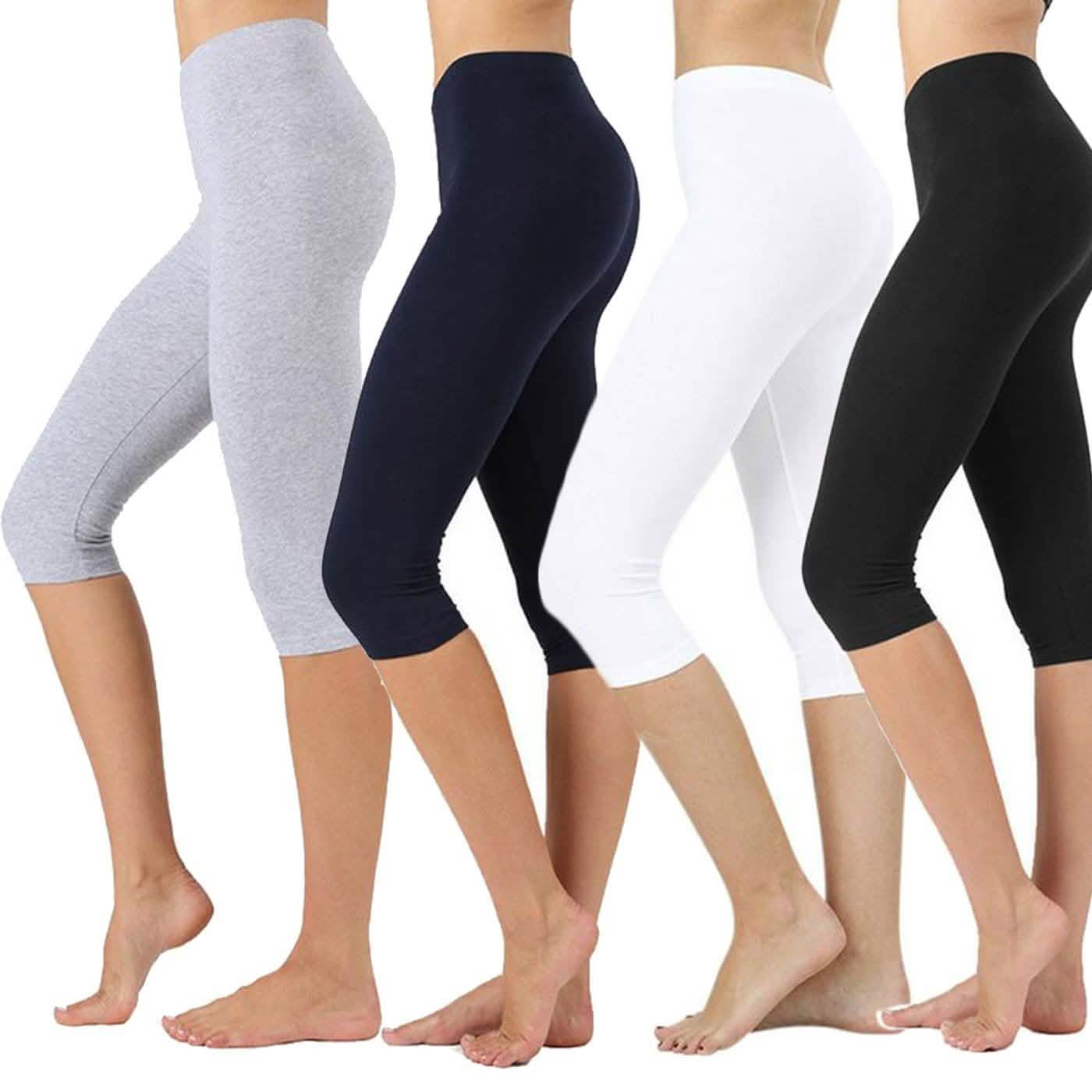 4-Pack: Women's Everyday Capri Leggings DailySale