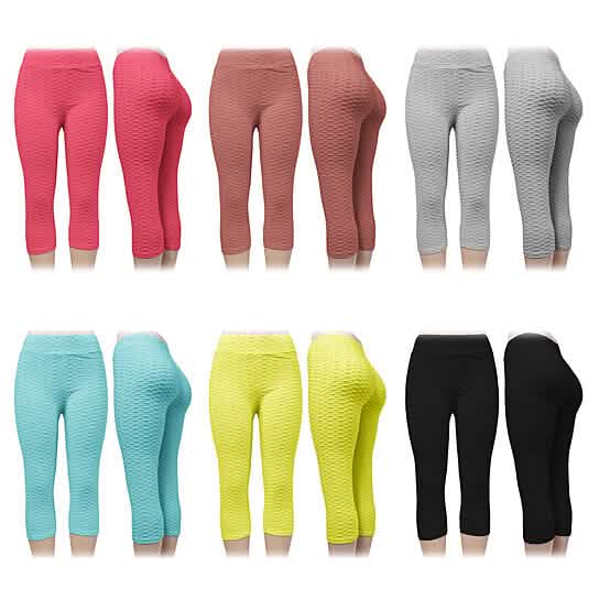 4-Pack: Women's High Waisted Anti Cellulite Solid Leggings DailySale