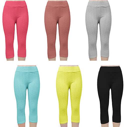 4-Pack: Women's High Waisted Anti Cellulite Solid Leggings DailySale