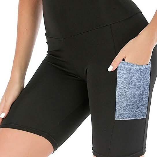 4-Pack: Women's High Waisted Biker Shorts with Pockets DailySale