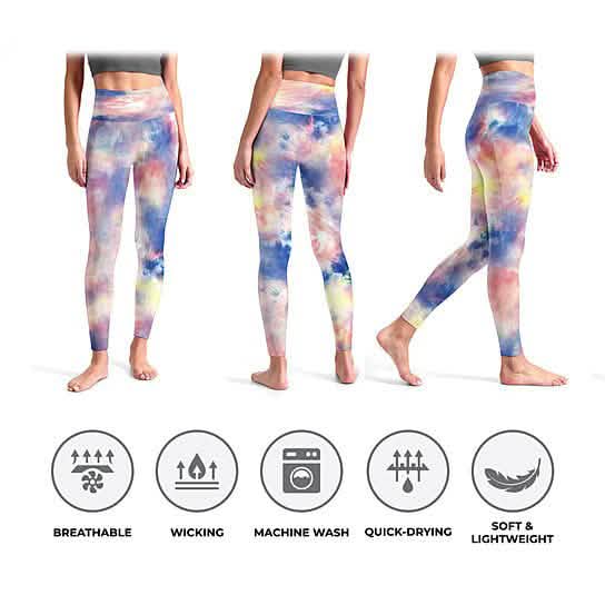 4-Pack: Women's High Waisted Ultra Soft Tie Dye Leggings DailySale