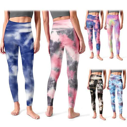 4-Pack: Women's High Waisted Ultra Soft Tie Dye Leggings DailySale