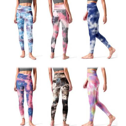4-Pack: Women's High Waisted Ultra Soft Tie Dye Leggings DailySale