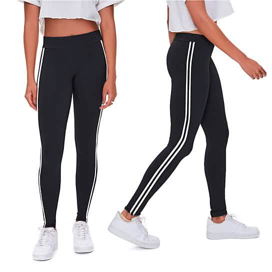 4-Pack: Women's Ultra-Soft Striped Yoga Leggings DailySale