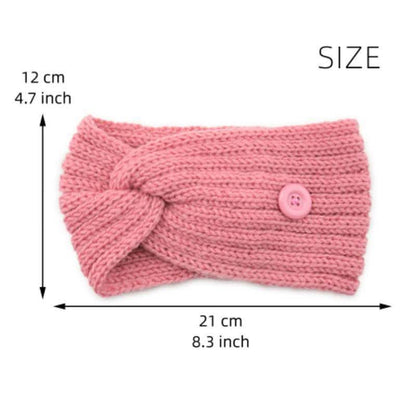 4-Pack: Women's Winter Headband and Ear Warmer with Buttons to Hold Mask DailySale