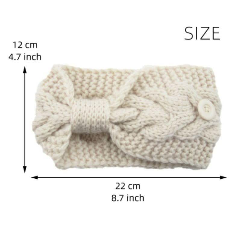 4-Pack: Women's Winter Headband and Ear Warmer with Buttons to Hold Mask DailySale