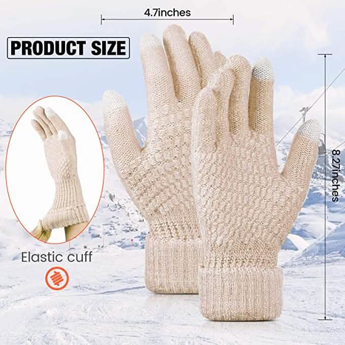 4-Pair: Women's Winter Touch Screen Gloves Warm Fleece DailySale