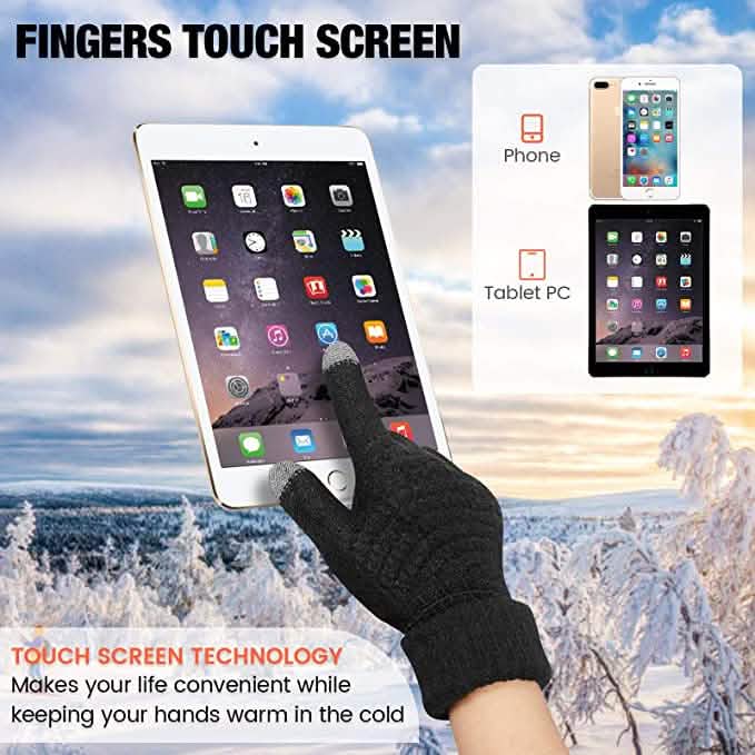 4-Pair: Women's Winter Touch Screen Gloves Warm Fleece DailySale