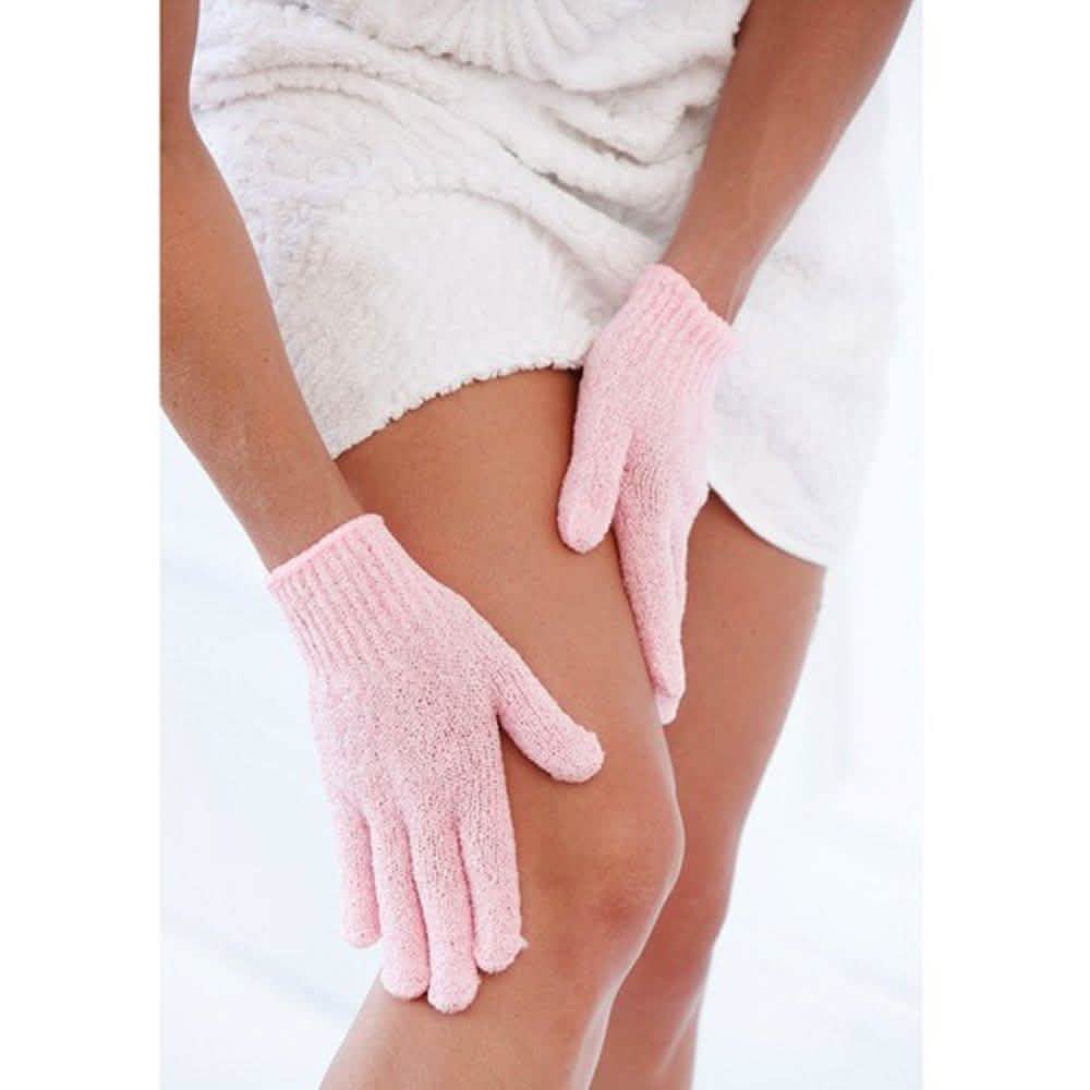 4-Pairs: Exfoliating Gloves - Premium Scrub Wash Mitt for Bath or Shower DailySale