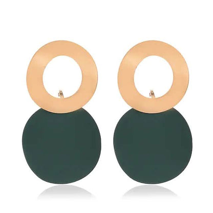 4-Pairs: Women's Holiday Chrome Geometric Ball Earrings DailySale