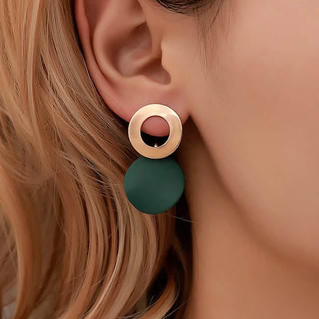 4-Pairs: Women's Holiday Chrome Geometric Ball Earrings DailySale
