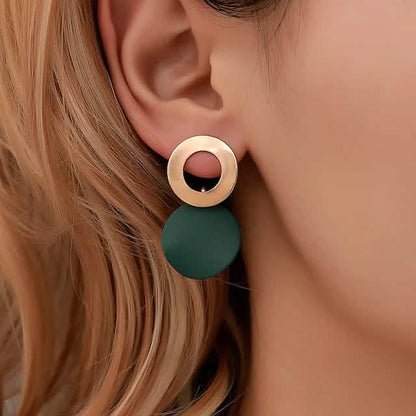 4-Pairs: Women's Holiday Chrome Geometric Ball Earrings DailySale