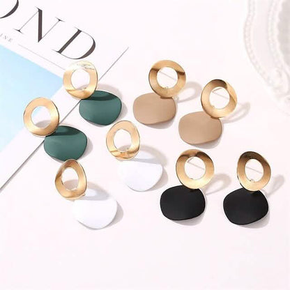 4-Pairs: Women's Holiday Chrome Geometric Ball Earrings DailySale