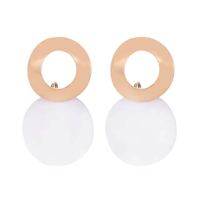 4-Pairs: Women's Holiday Chrome Geometric Ball Earrings DailySale