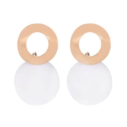4-Pairs: Women's Holiday Chrome Geometric Ball Earrings DailySale