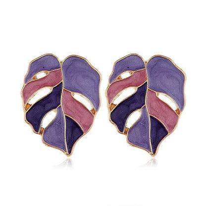 4-Pairs: Women's Vintage Leaf Fashion Earrings DailySale