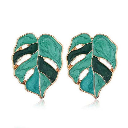 4-Pairs: Women's Vintage Leaf Fashion Earrings DailySale