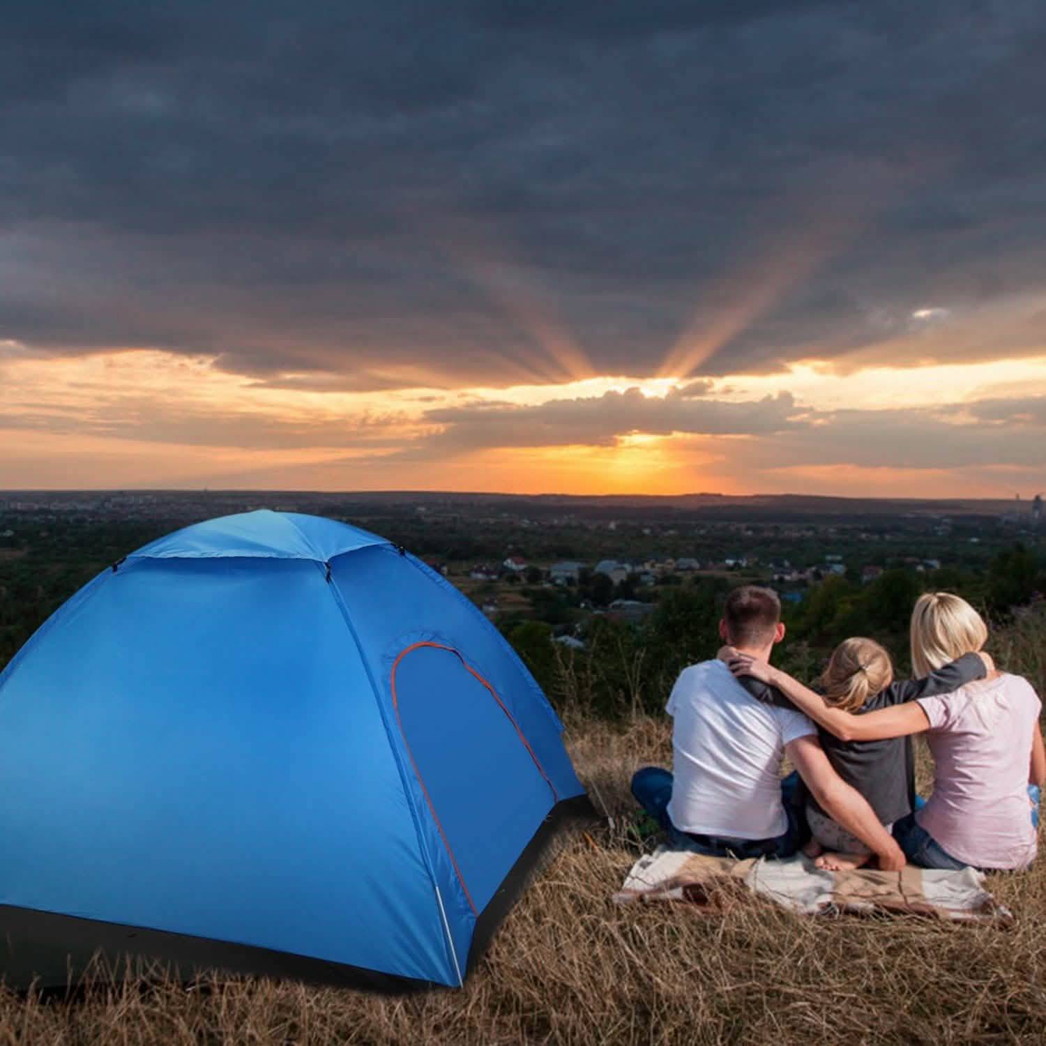 4 Persons Camping Waterproof Tent DailySale