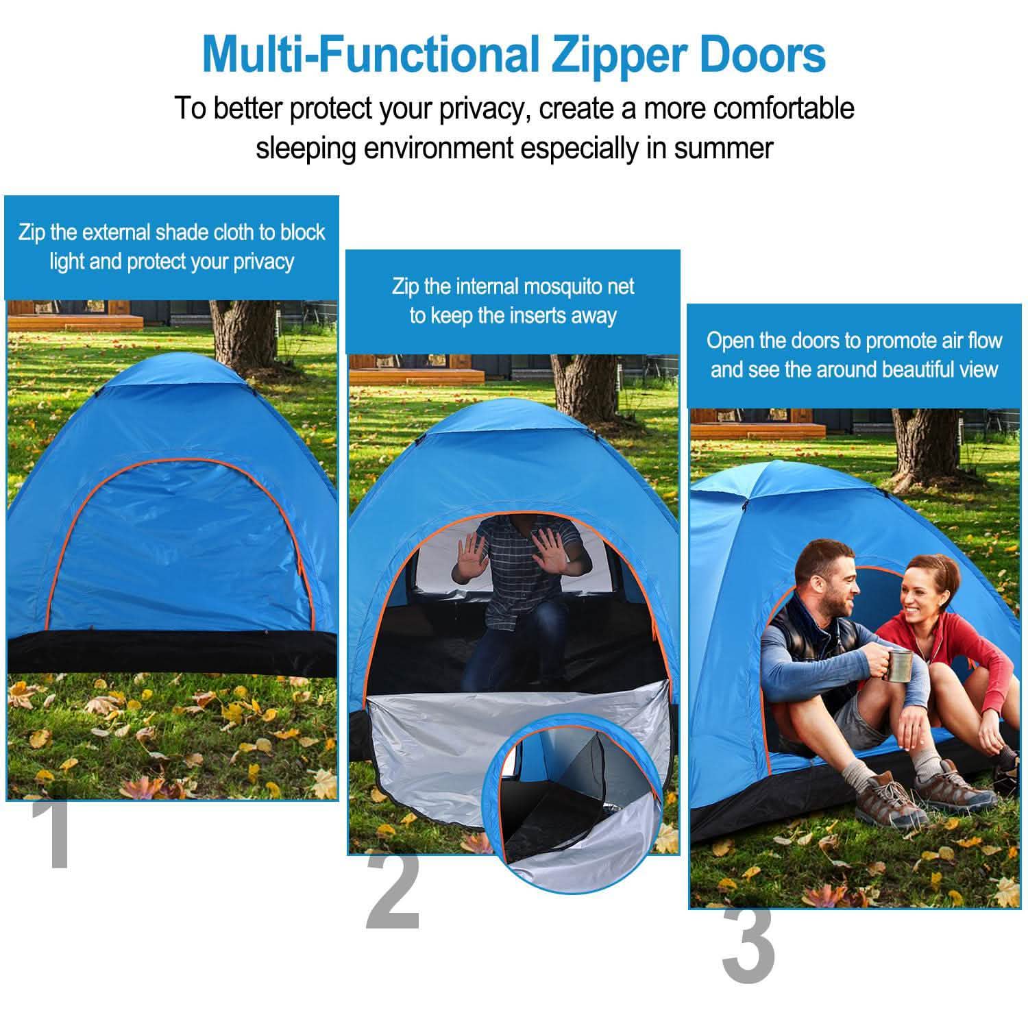 4 Persons Camping Waterproof Tent DailySale