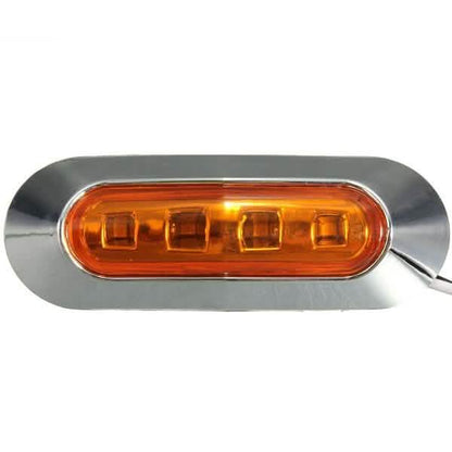 4-Piece: 12V-24V 4 LED Side Marker Indicator Lights DailySale