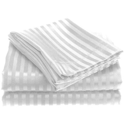 4-Piece: 1800 Series Brushed Microfiber Dobby Striped Sheet Set DailySale
