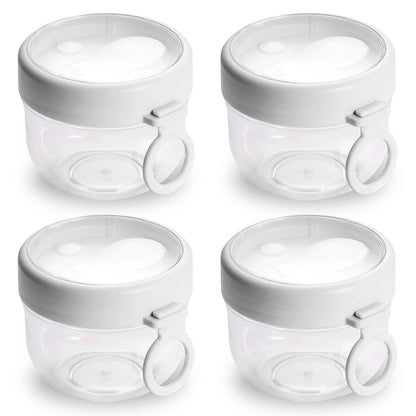 4-Piece: 20 Oz Oat Containers with Lids and Folding Spoons DailySale