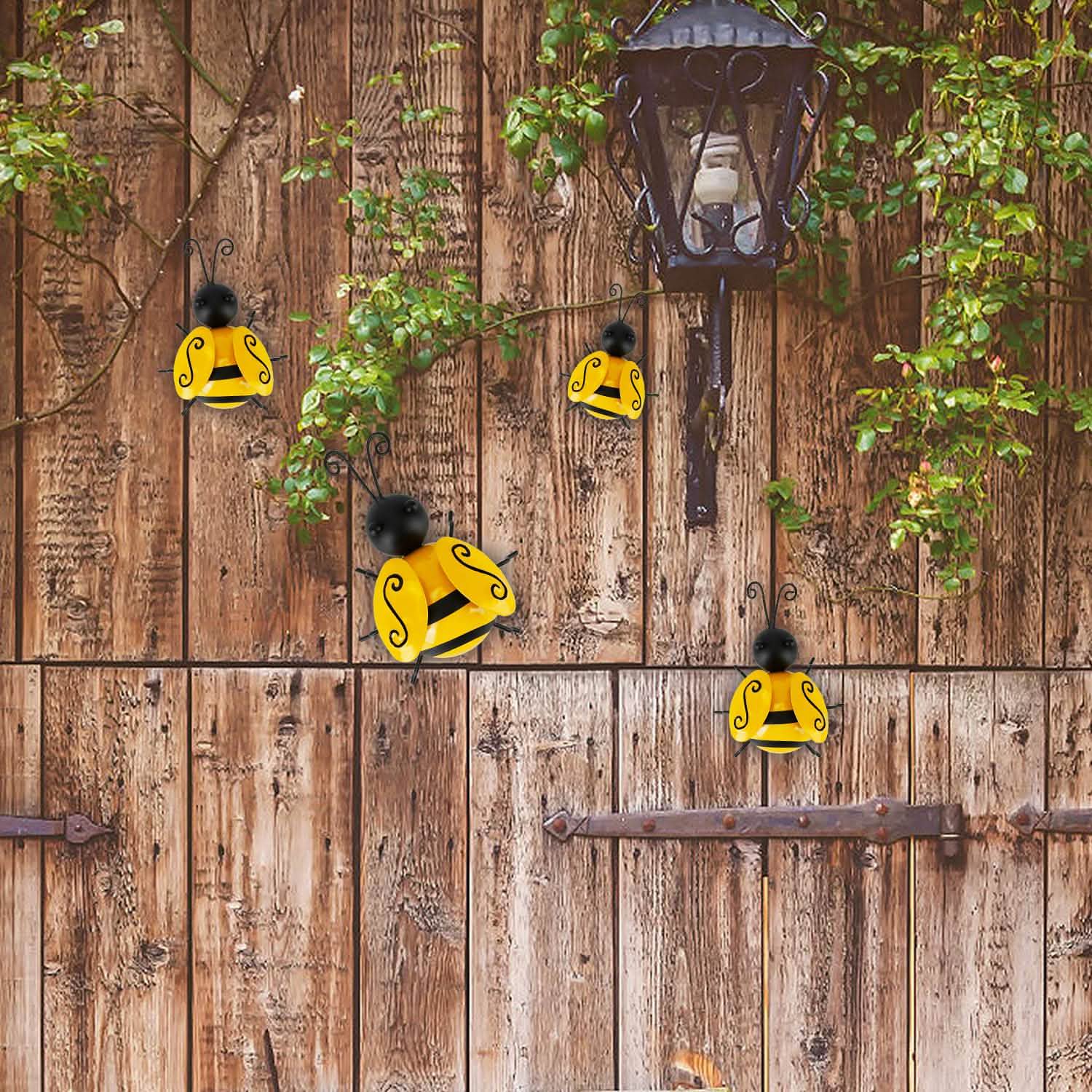 4-Piece: 3D Bumble Bee Ornament Set DailySale