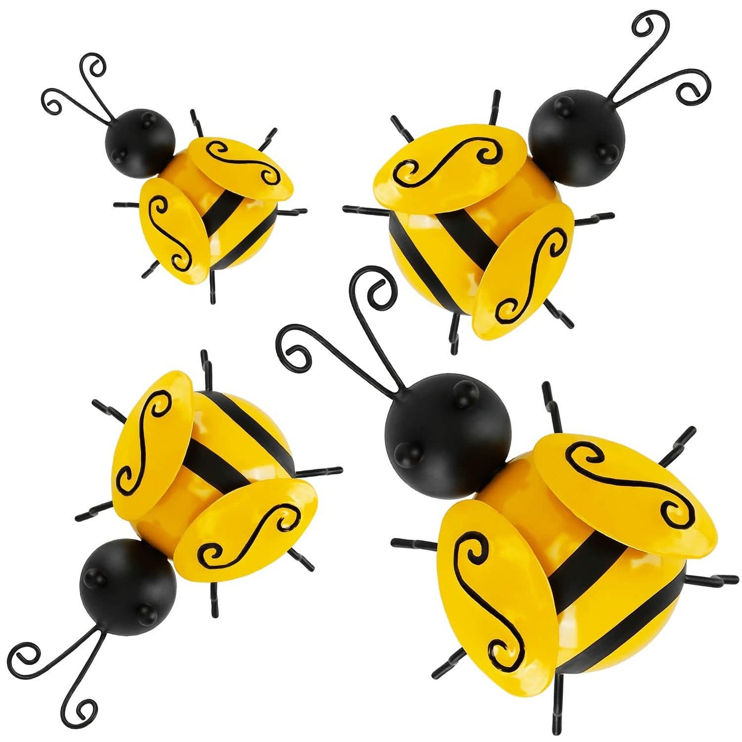 4-Piece: 3D Bumble Bee Ornament Set DailySale