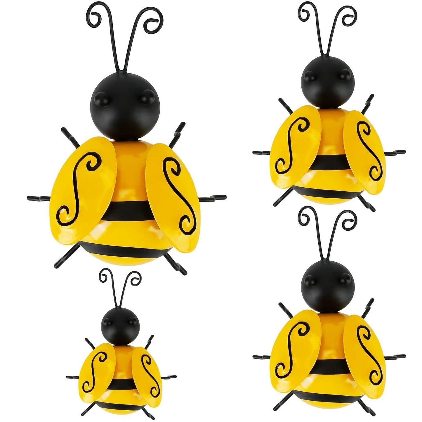 4-Piece: 3D Bumble Bee Ornament Set DailySale