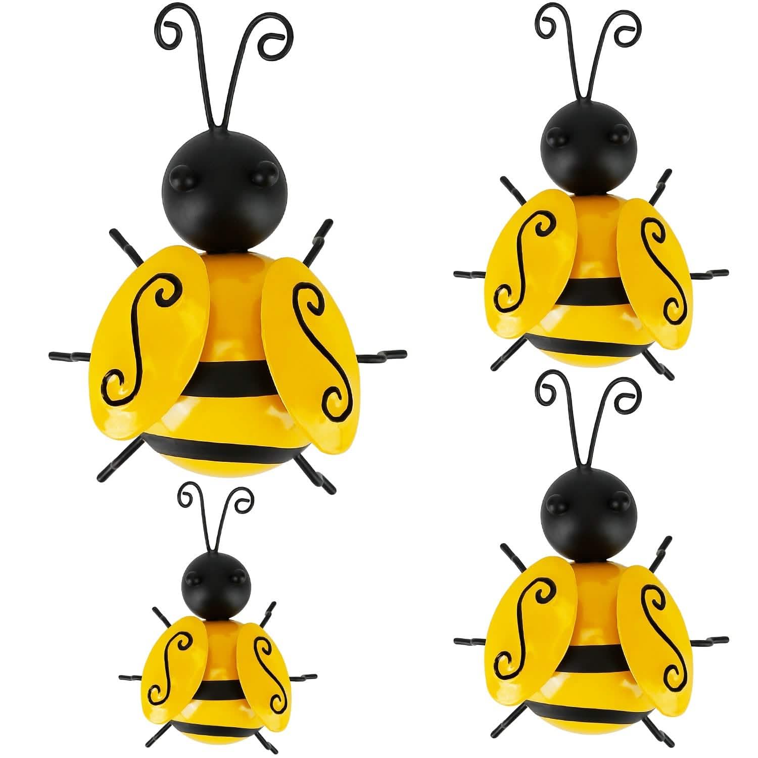 4-Piece: 3D Bumble Bee Ornament Set DailySale