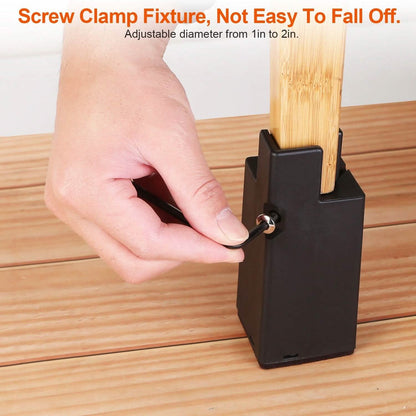 4-Piece: Adjustable Bed Riser with Screw Clamp DailySale