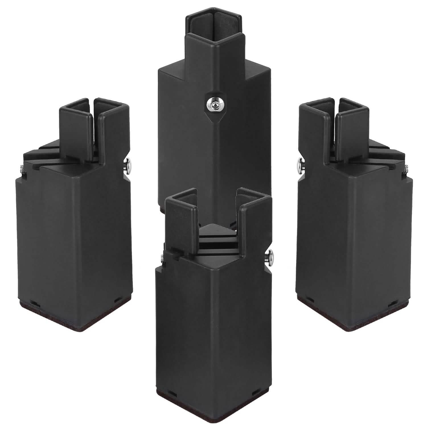 4-Piece: Adjustable Bed Riser with Screw Clamp DailySale