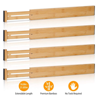 4-Piece: Adjustable Drawer Divider DailySale